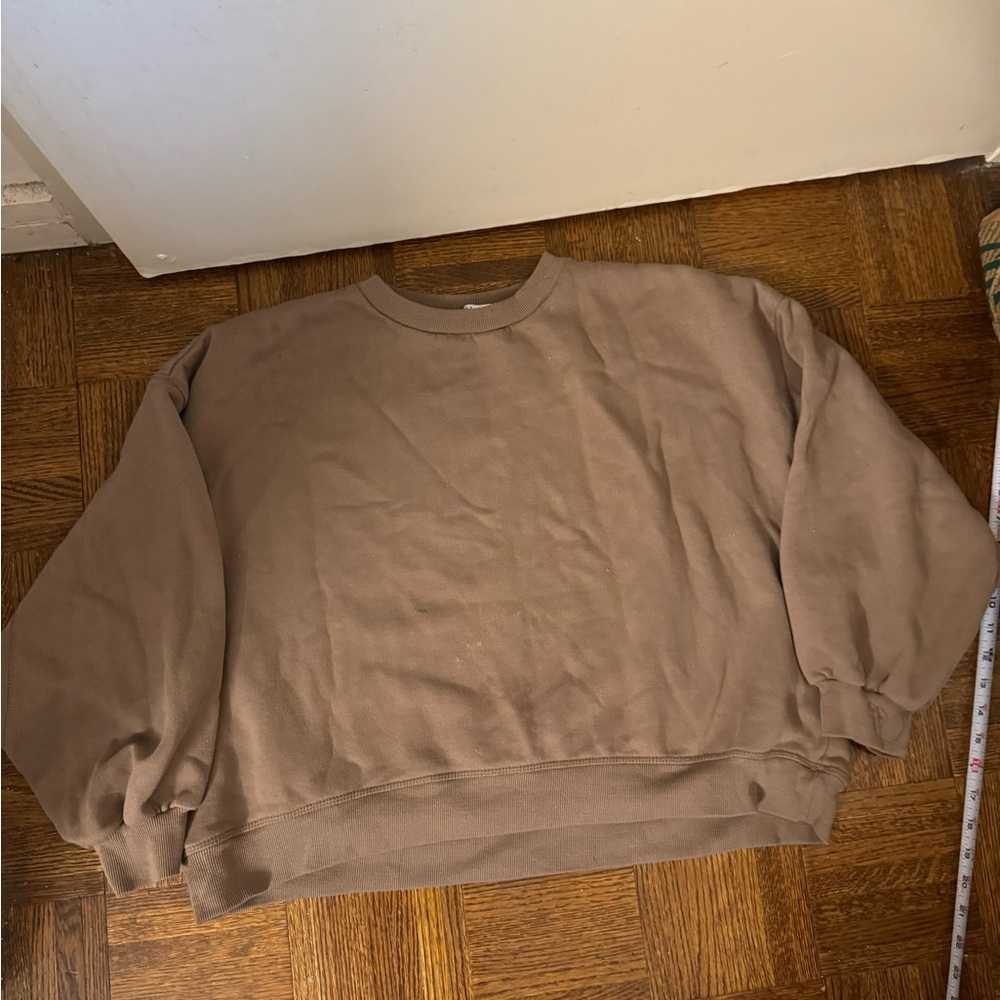 Zara Cropped Brown Sweater
